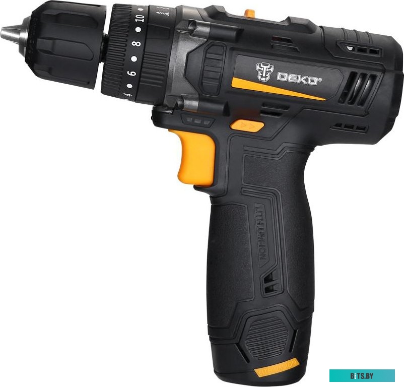 Дрель-шуруповерт Deko GCD12DU3 SET4 063-4038 (с 2-мя АКБ, кейс, набор оснастки)