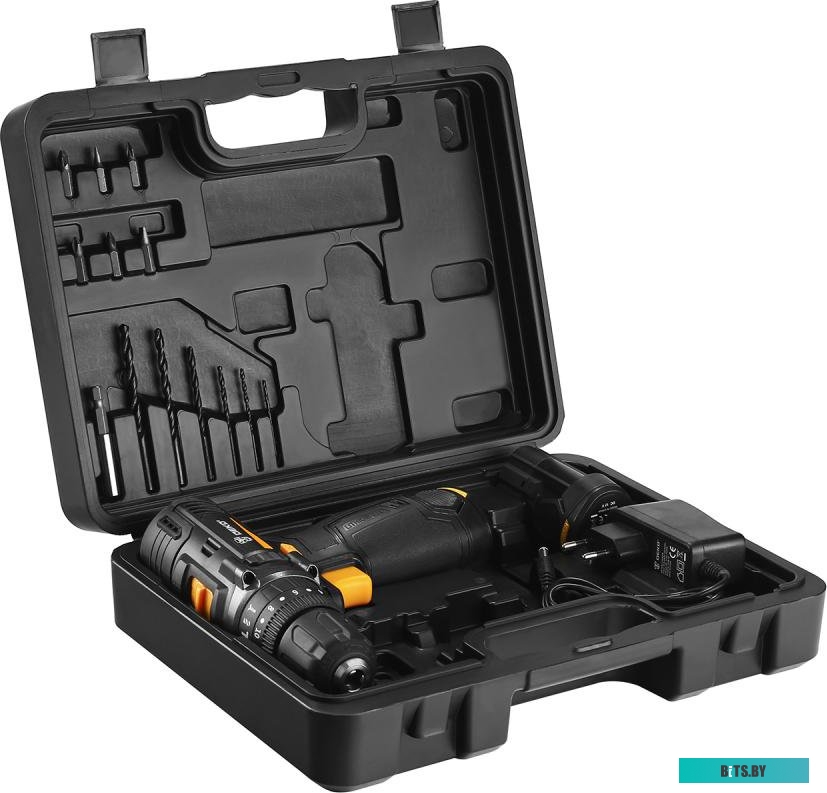 Дрель-шуруповерт Deko GCD12DU3 SET4 063-4038 (с 2-мя АКБ, кейс, набор оснастки)