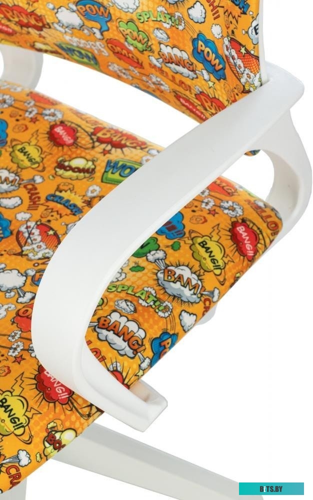 BUROKIDS 1 W-STICKBG Кресло детское Бюрократ BUROKIDS 1 W песочный Sticks 02 крестов. пластик пластик белый