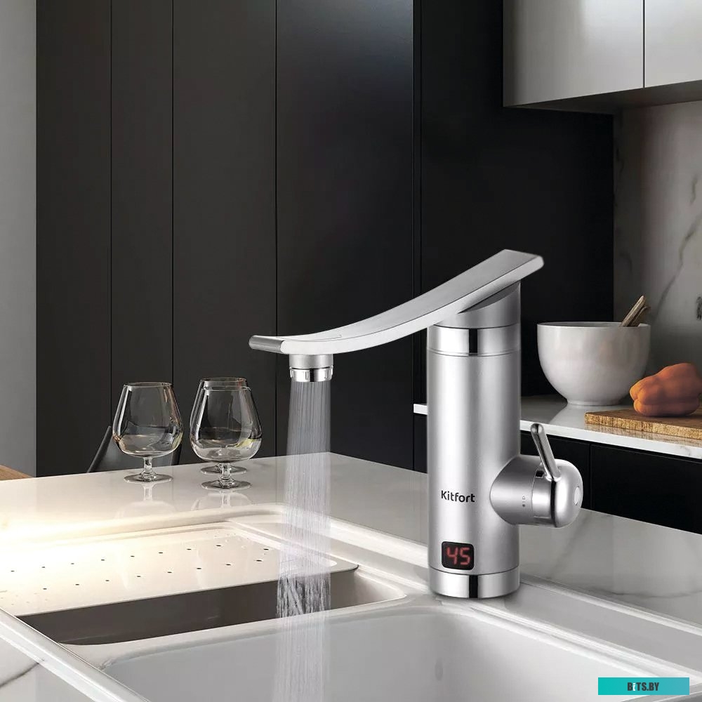 КТ-4098 Тостер KitFort КТ-4098,  мятный/серебристый