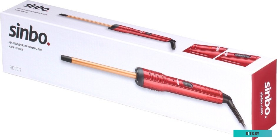 SHD 7077 Щипцы SINBO SHD 7077,  красный/золотистый