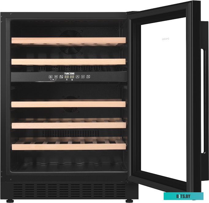 КА-00012702 Холодильник трехкамерный MAUNFELD MFF181NFB No Frost, Side by Side, инверторный черный