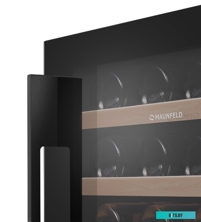 КА-00012702 Холодильник трехкамерный MAUNFELD MFF181NFB No Frost, Side by Side, инверторный черный