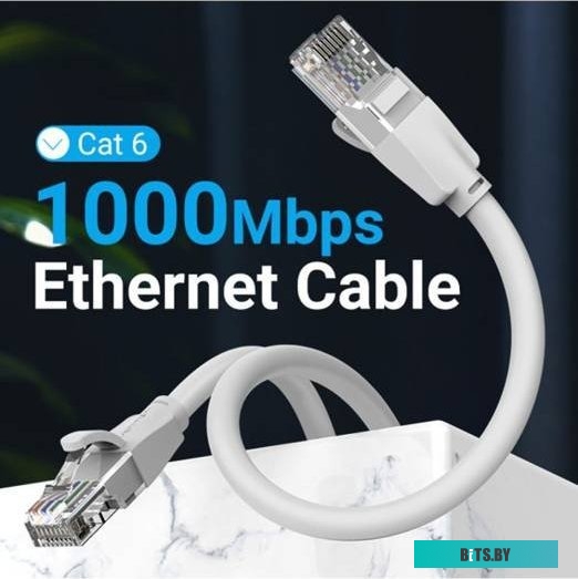 Патч-корд Vention прямой UTP cat.6, RJ45 - 2м. Серый IBEHH