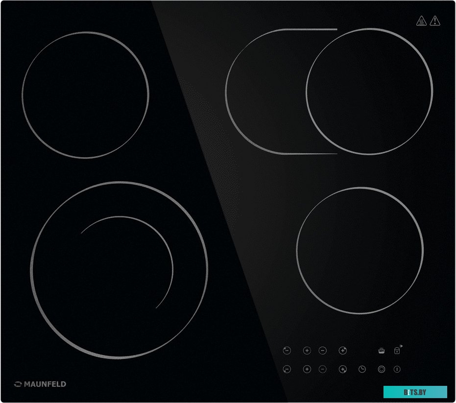КА-00017389 Электрическая варочная панель MAUNFELD CVCE594BK,  Hi-Light,  независимая,  черный