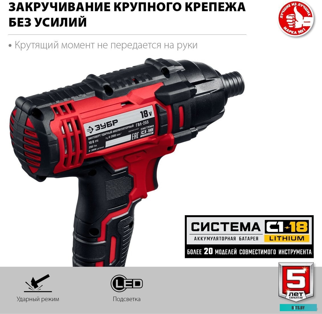 Зубр Мастер ГВЛ-255 (без АКБ)