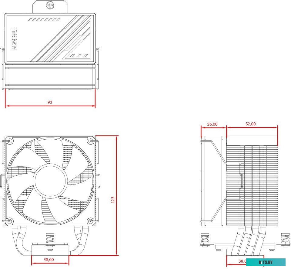 Кулер для процессора ID-Cooling Frozn A400 ARGB FROZN-A400-ARGB