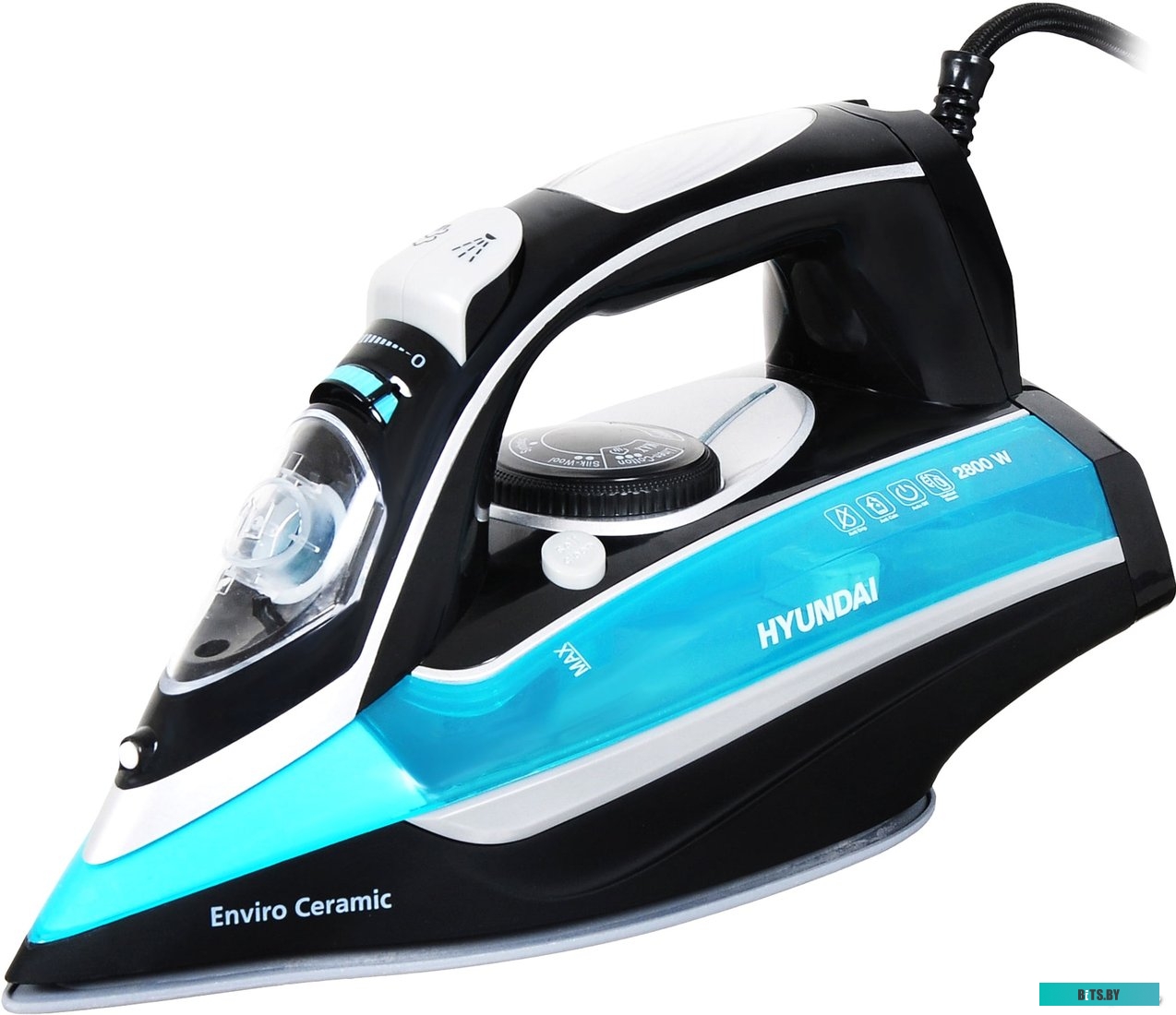 H-SI01336 Утюг Hyundai H-SI01336 2800Вт черный/голубой