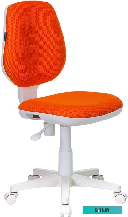 CH-W213/TW-96-1 Кресло детское Бюрократ CH-W213 оранжевый TW-96-1 крестов. пластик пластик белый