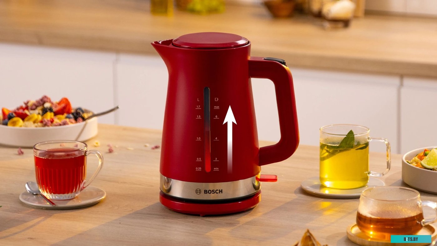 TWK4M224 Чайник Bosch TWK4M224 1.7л. красный