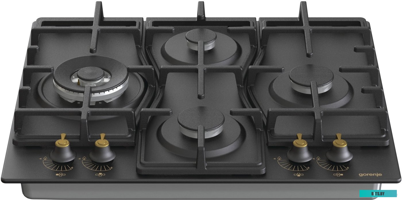 GW6D42CLB Встраиваемые газовая панели GORENJE/ Газовая варочная панель, Цвет: Черный, Газовая варочная панель, Решетки: Чугунные решетки, Автоматическ