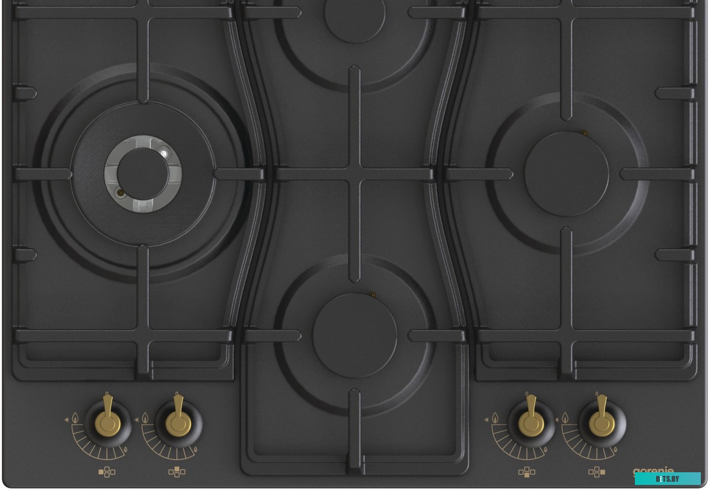 GW6D42CLB Встраиваемые газовая панели GORENJE/ Газовая варочная панель, Цвет: Черный, Газовая варочная панель, Решетки: Чугунные решетки, Автоматическ