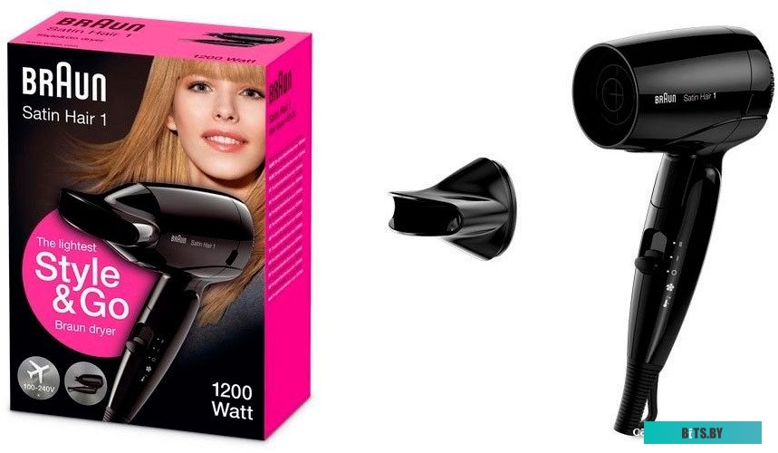 BRHD130E Фен Braun BRHD130E 1200Вт черный