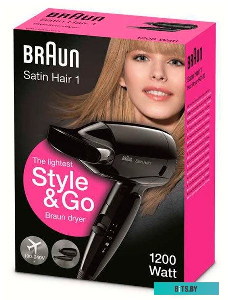 BRHD130E Фен Braun BRHD130E 1200Вт черный