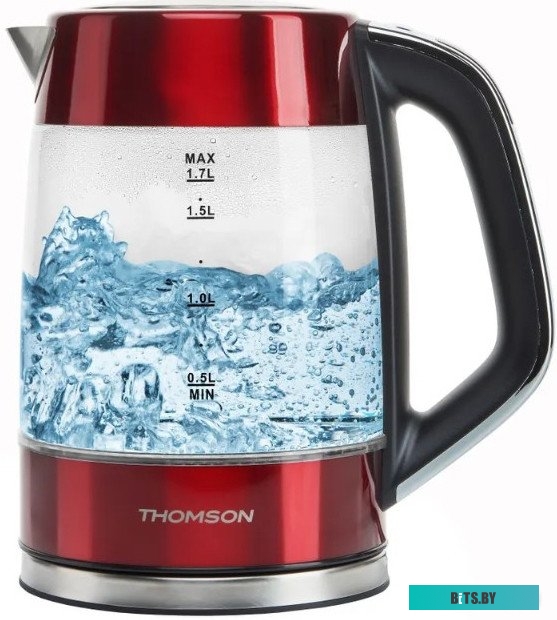 K20ES-2001 Чайник GLASS K20ES-2001 1.7L RED THOMSON