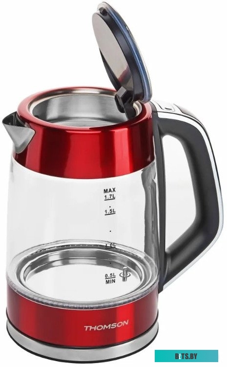 K20ES-2001 Чайник GLASS K20ES-2001 1.7L RED THOMSON