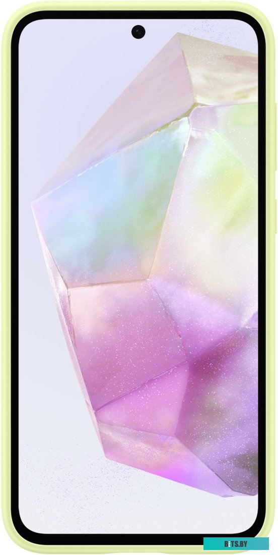 Чехол Samsung Silicone для Galaxy A35, лаймовый, EF-PA356TMEGRU