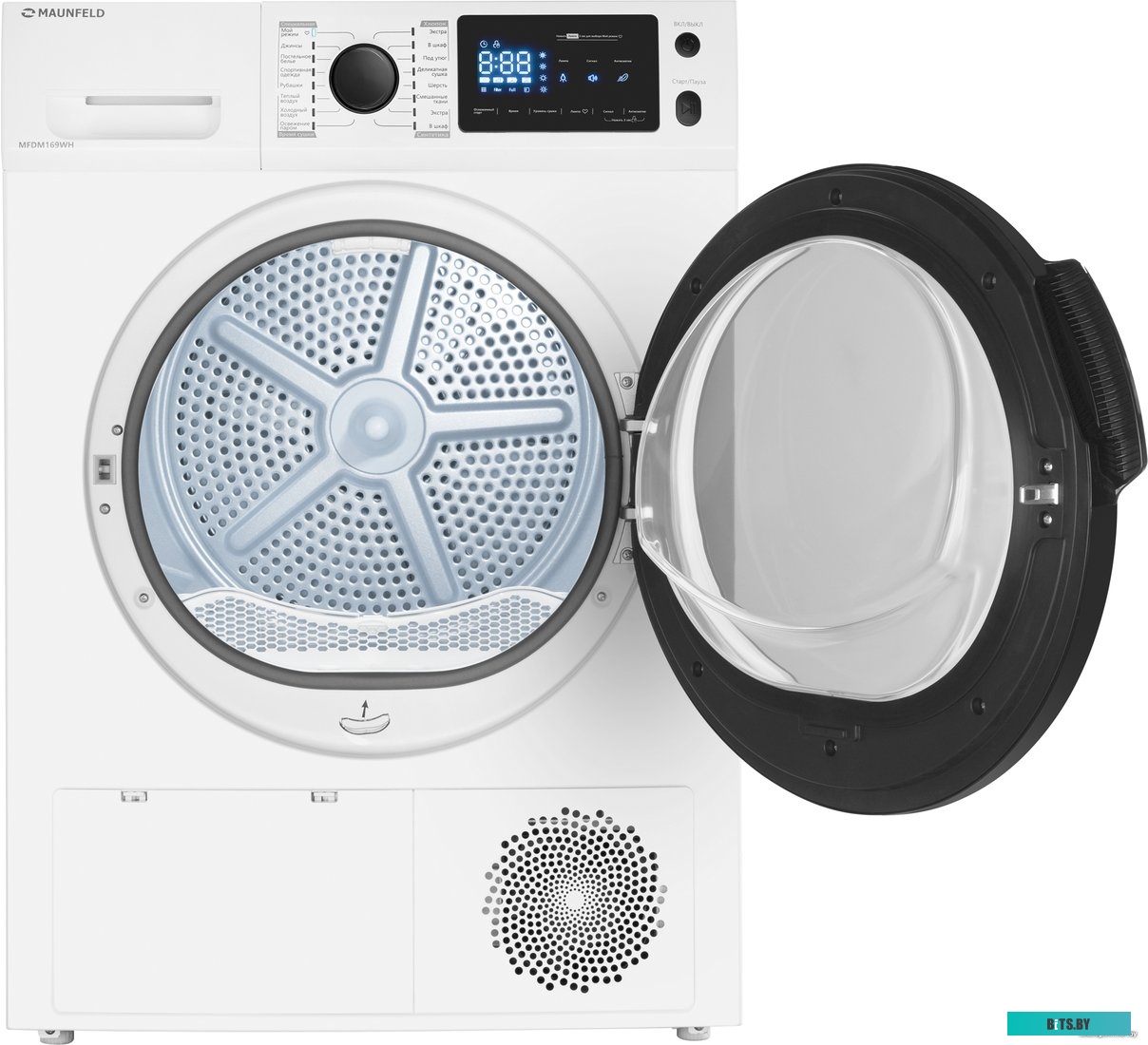 КА-00015755 Стиральная машина MAUNFELD MFWM148WH, с фронтальной загрузкой, 8кг, 1400об/мин, инверторная