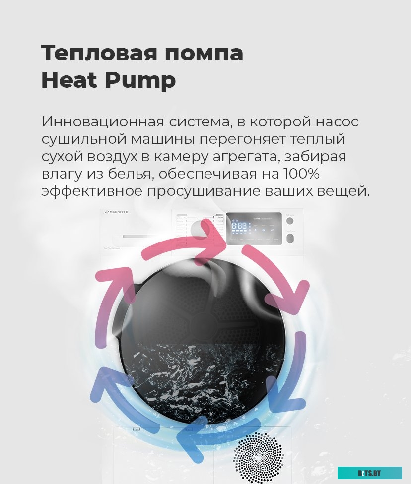 КА-00015755 Стиральная машина MAUNFELD MFWM148WH, с фронтальной загрузкой, 8кг, 1400об/мин, инверторная