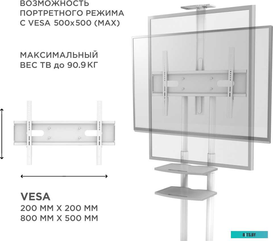 Кронштейн Onkron TS1881W (белый)