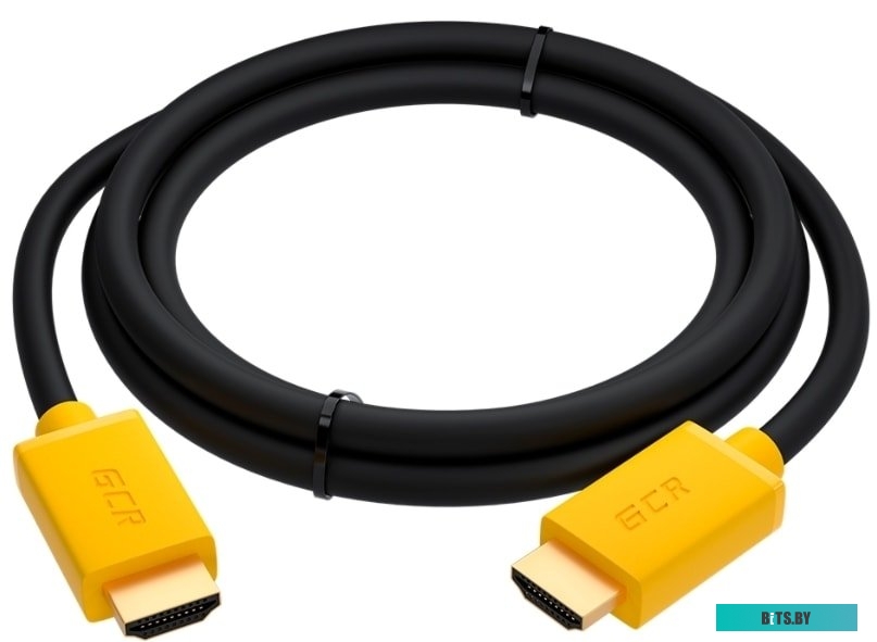 GCR-54411 GCR Кабель питания PROF для ноутбука 1.0m, Евровилка угловая - С5, черный, 3*1,0mm, GCR-54411