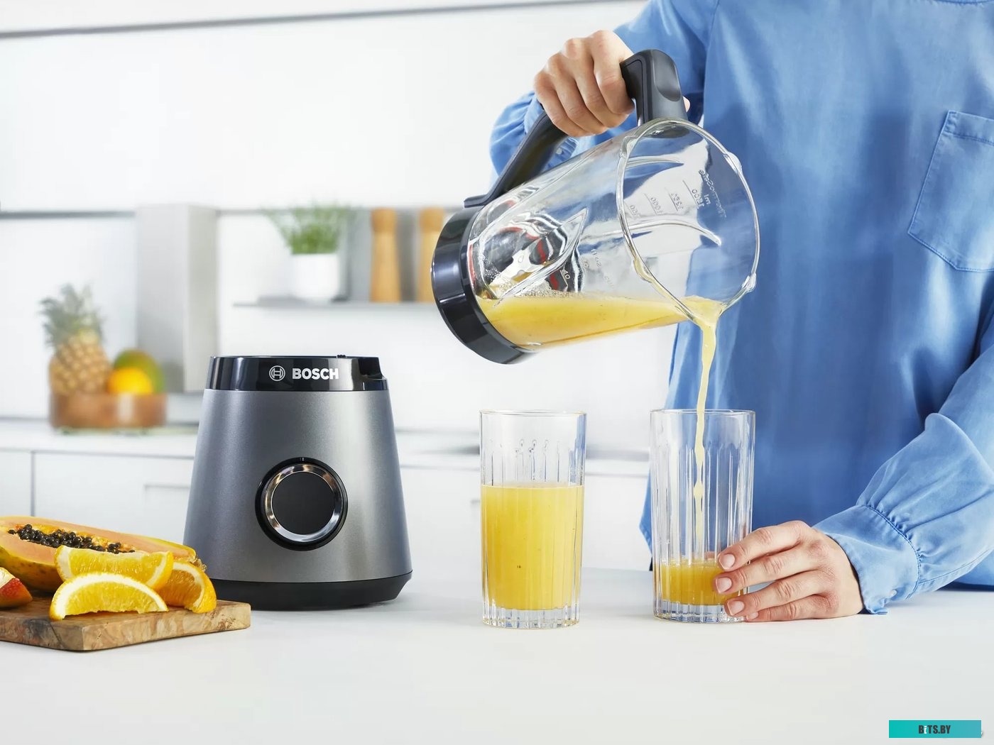 MMB6172S Блендер стационарный Bosch VitaPower Serie 4 MMB6172S 1200Вт серебристый