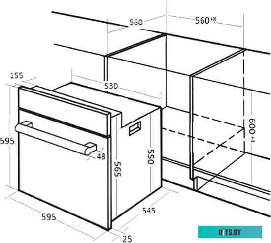 HH 668 W Электрический духовой шкаф Kuppersberg/ Электрический независимый духовой шкаф,9 режимов(Традиционный нагрев с конвекцией, Традиционный нагре