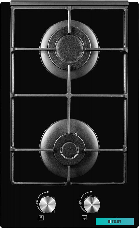 MHG 33 BG Газовая домино MONSHER/ Домино,  Газовая варочная поверхность, закаленное стекло, ширина 30 см, 2 газовые конфорки, 1 конфорка повышенной мо