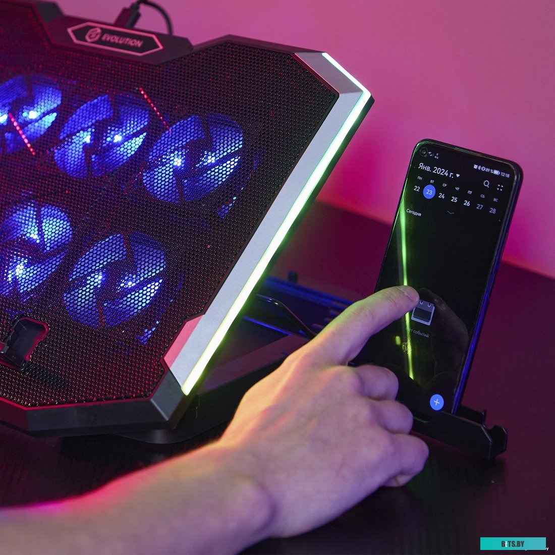 Подставка для ноутбука Evolution LCS-07 RGB 4812755006734