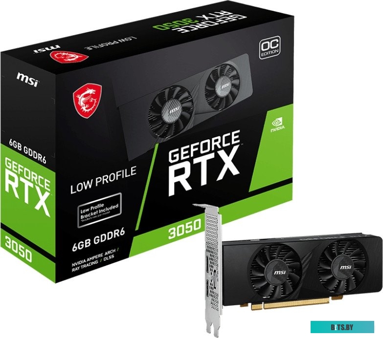 Видеокарта MSI GeForce RTX 3050 LP 6G OC 0824142348697
