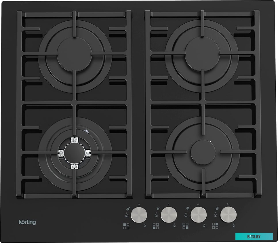 HGG 6825 CTN Встраиваемая варочная панель/ Газовая варочная панель из закаленного стекла, ширина 60 см,  4 высокоэффективные конфорки, сверхмощная кон