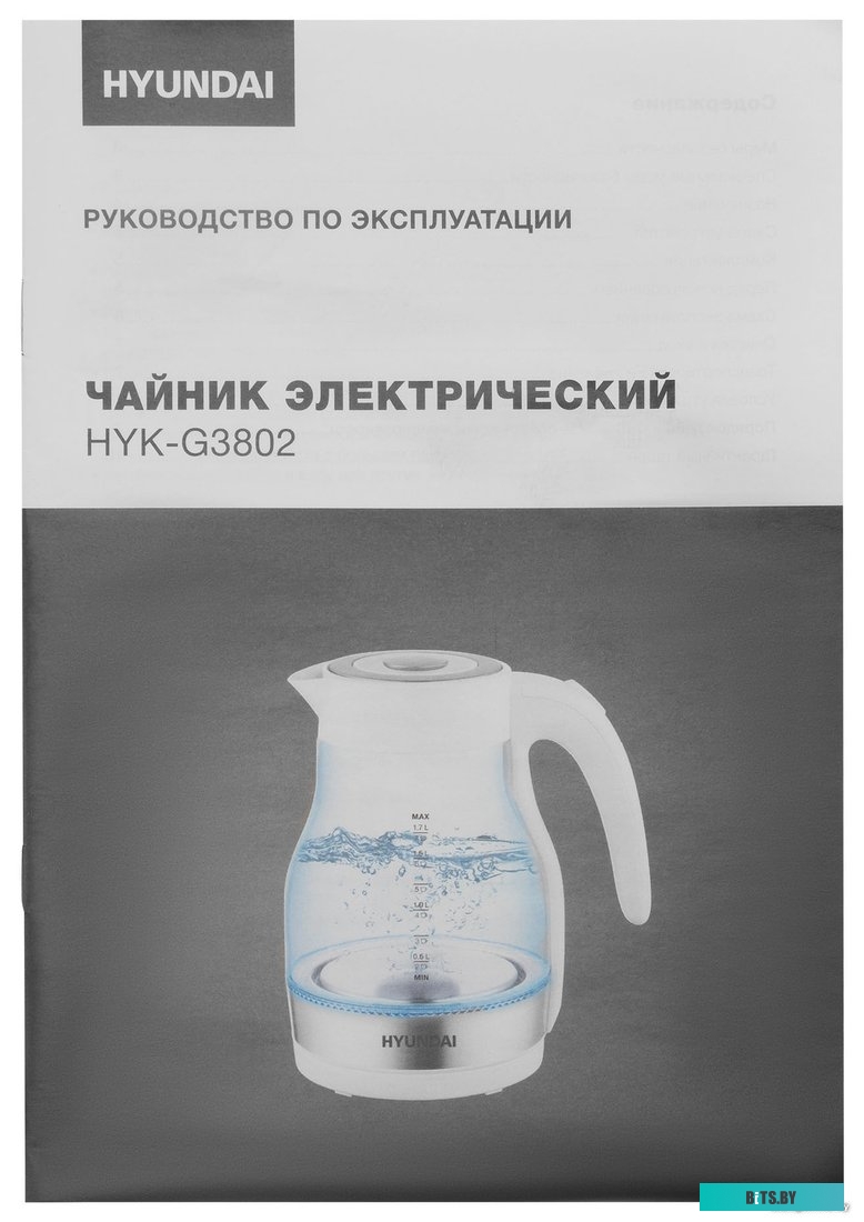 Электрочайник Hyundai HYK-G3802