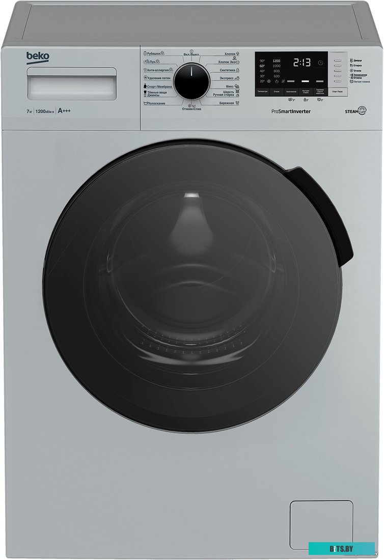 RSPE78612S Стиральная машина Beko RSPE78612S класс: A+++ загр.фронтальная макс.:7кг серебристый