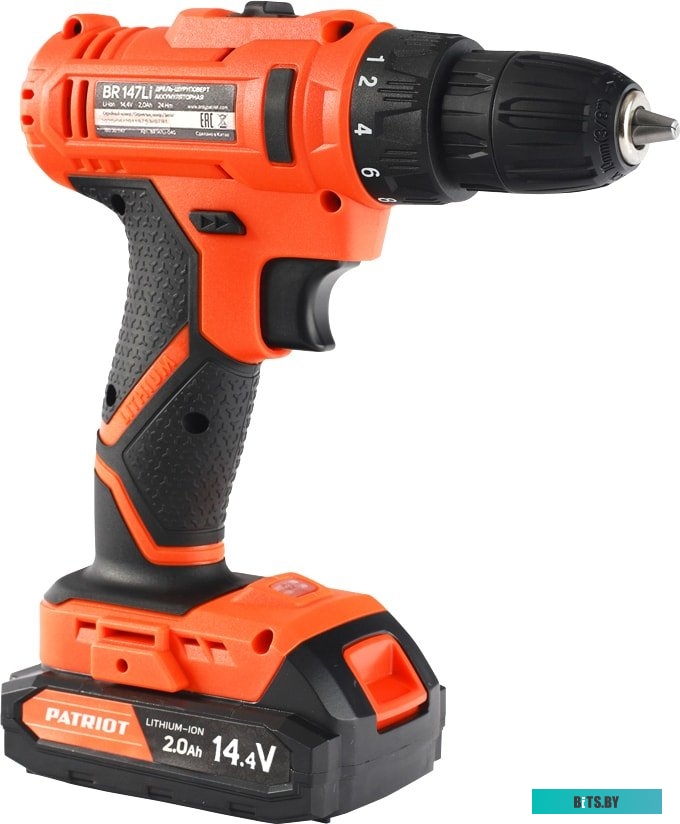 Дрель-шуруповерт Patriot BR 147Li 180301147 (с 2-мя АКБ, кейс)