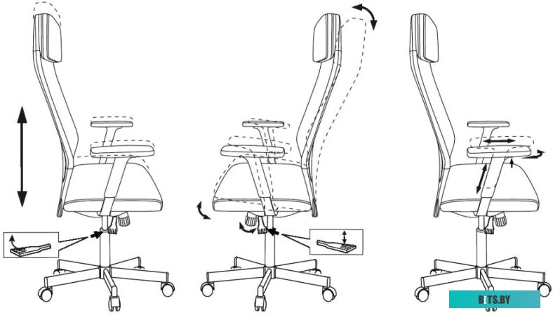 Офисное кресло (Стул) Бюрократ T-995/BLACK (черный)
