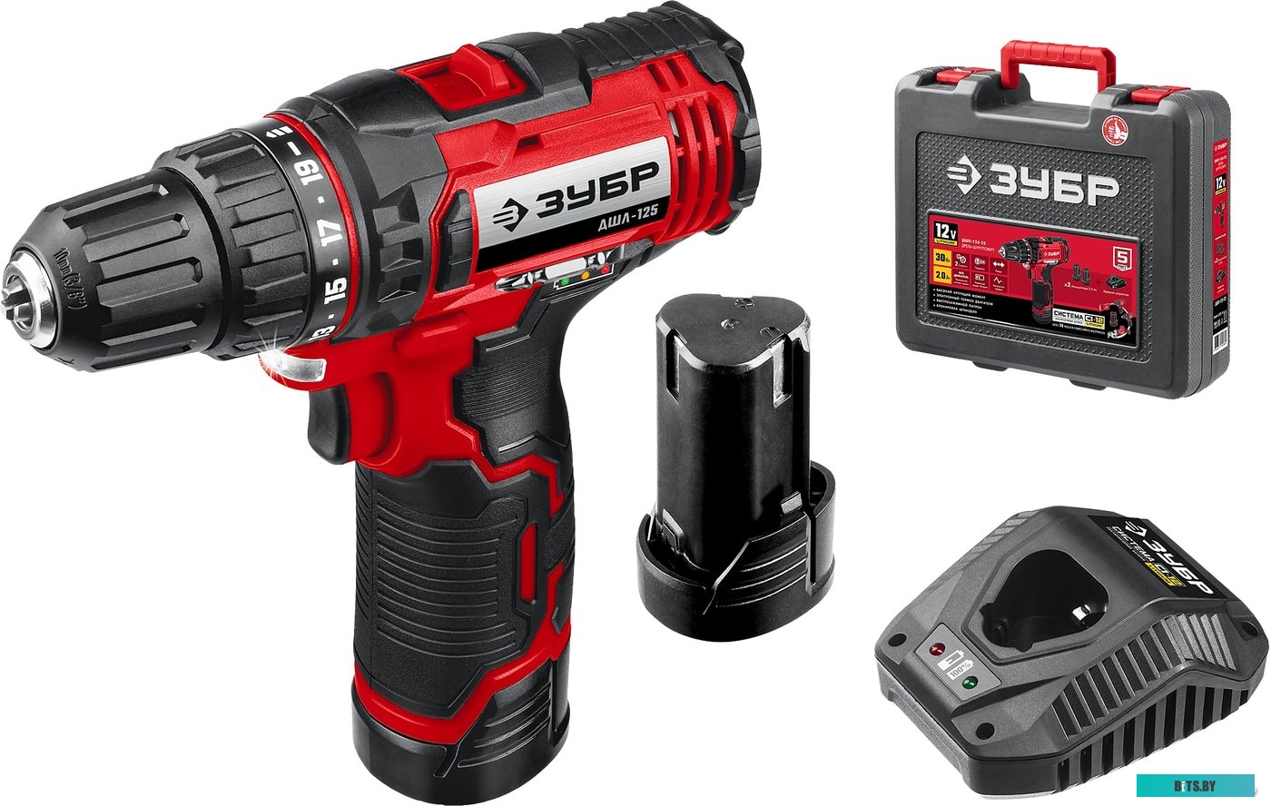 Дрель-шуруповерт Зубр Мастер ДШЛ-125-22 (с 2-мя АКБ, кейс)