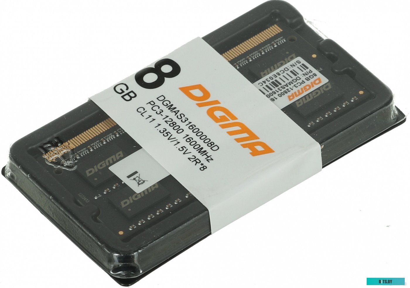 Оперативная память Digma 8ГБ DDR3 SODIMM 1600 МГц DGMAS31600008D