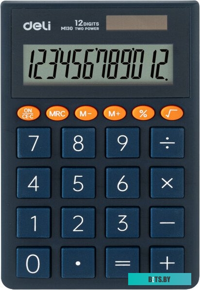 Калькулятор карманный Deli EM130BLUE синий 12-разр.