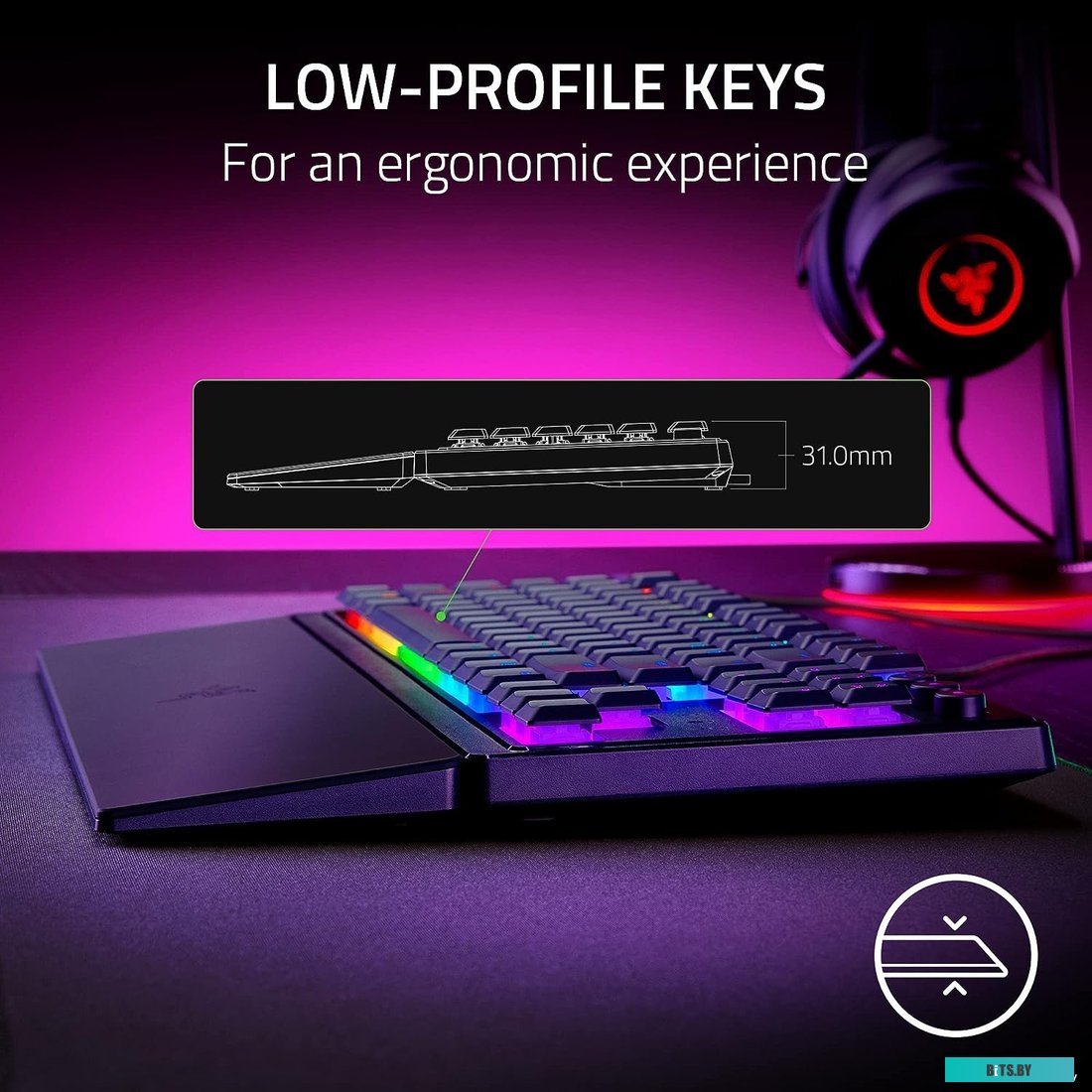 Игровая клавиатура Razer Ornata V3 Tenkeyless RZ03-04881600-R3R1