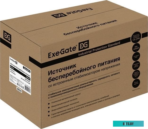 ИБП ExeGate SpecialPro UNB-800.LED.AVR.4C13.RJ.USB EX292774RUS