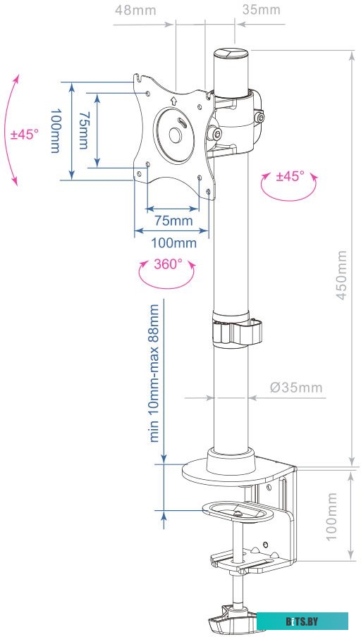 Кронштейн Arm Media LCD-T41