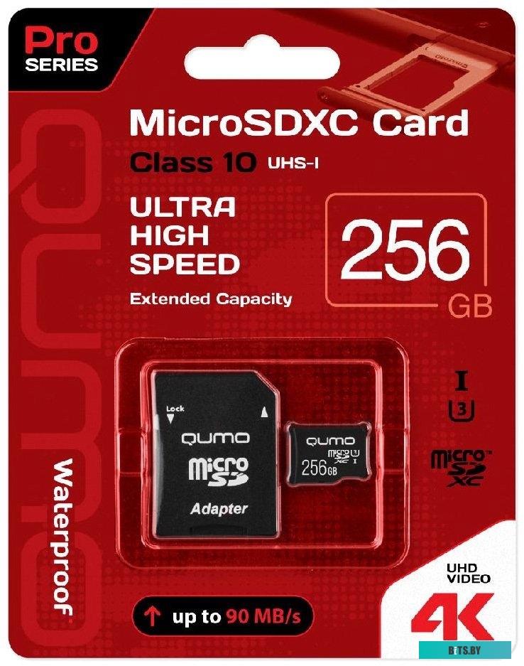 Карта памяти Qumo microSDXC QM256GMICSDXC10U3 256GB