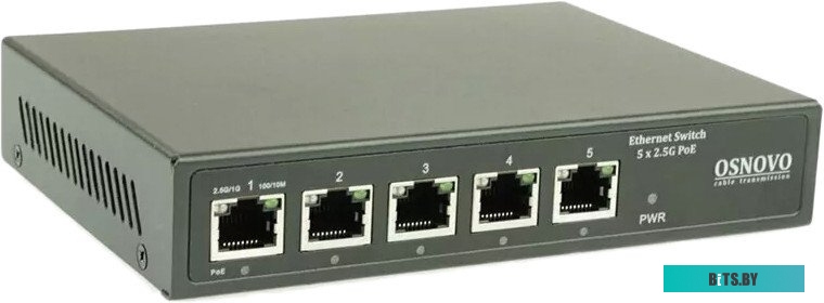Коммутатор Osnovo SW-5D-1 4x1Гбит/с 2xКомбо(1000BASE-T/SFP) неуправляемый