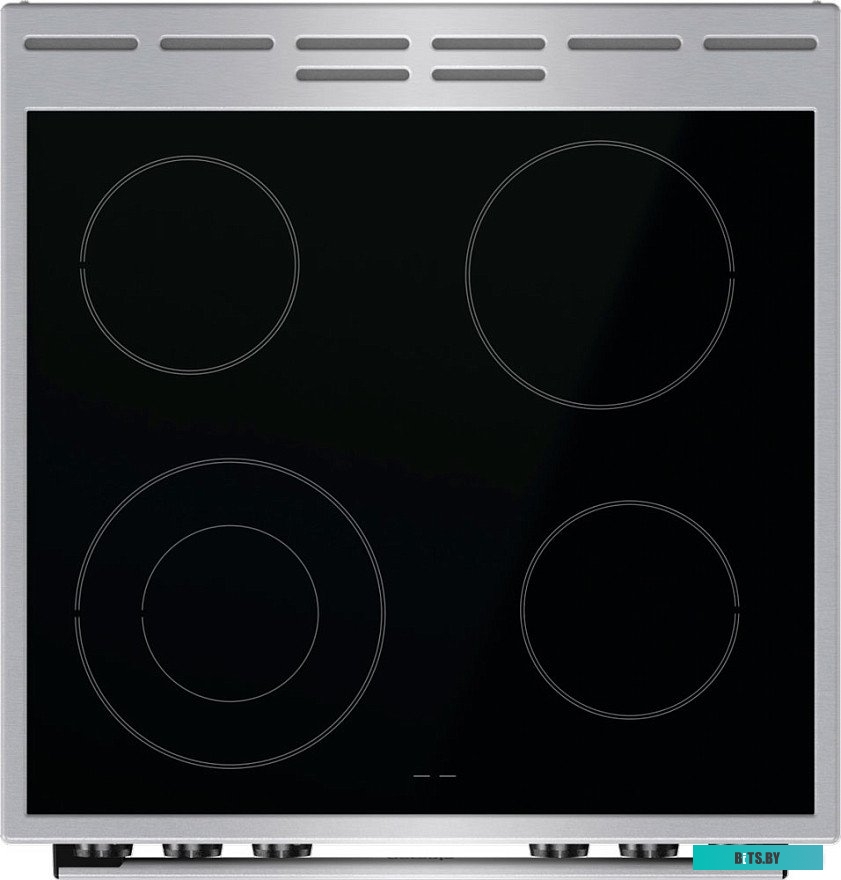 GECS6C70XC Электрическая плита Gorenje GECS6C70XC,  стеклокерамика,  без крышки,  нержавеющая сталь