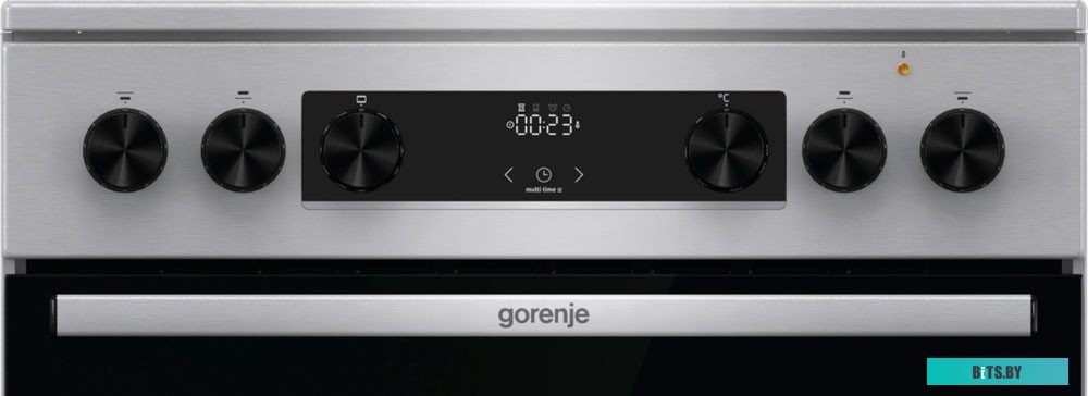 GECS6C70XC Электрическая плита Gorenje GECS6C70XC,  стеклокерамика,  без крышки,  нержавеющая сталь