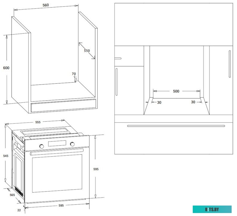 OKB 370 CMX Встраиваемый духовой шкаф