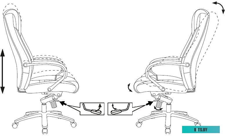 Офисное кресло (Стул) Бюрократ T-9924SL (светло-коричневый) <T-9924SL/CHOKOLATE>