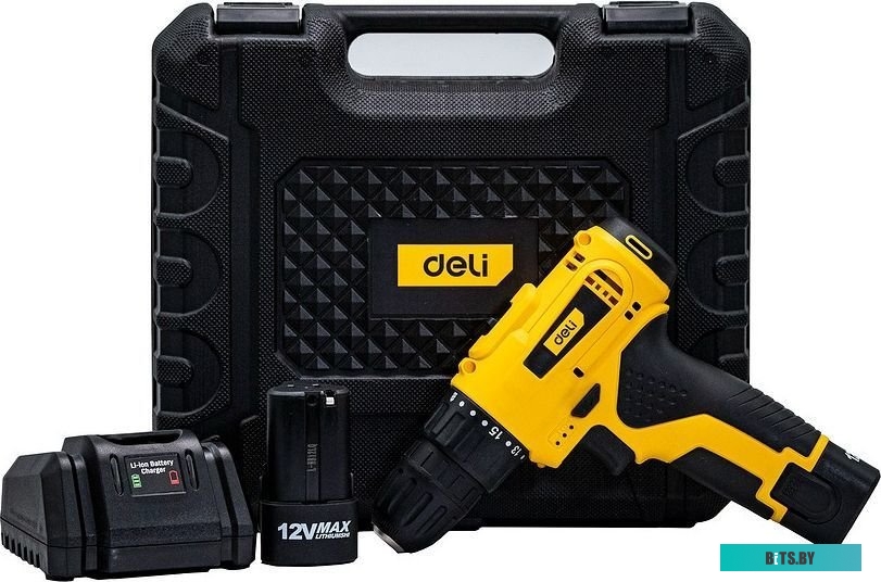 Deli DL-DZ12-E2D1 102880 (с 2-мя АКБ, кейс)