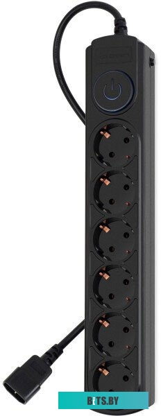 BK-6-UPS-1.8-10-B Сетевой фильтр Ippon BK-6-UPS-1.8-10-B 1.8м (6 розеток) черный (коробка)