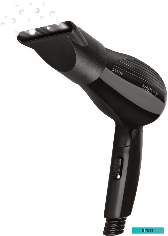 HD70IT23 Фен SCARLETT SC-HD70IT23, дорожный, 850Вт, черный